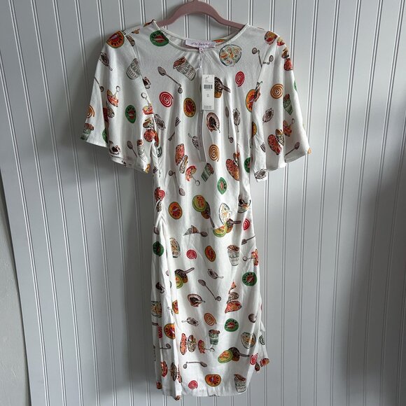 Lisa Says Gah Caviar Dreams Belle Linen Ruched Dress Size XS - Picture 2 of 5